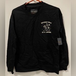 Threadgrit Women’s Black Sweater Shirt Front Pocket Long Sleeves Size Medium NWT